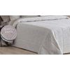 Edredon Jacquard Pedraza Beig Con Reverso Sherpa Para Cama De 135 Cm