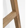 Escalera Herm De Madera Natural Envejecida Hecha A Mano - 150x50cm