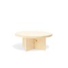 Mesa De Centro Tokyo I De Madera Natural Hecha A Mano - 80cm