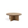 Mesa De Centro Tokyo I, Madera Natural Envejecida Hecha A Mano - 60cm