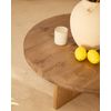 Mesa De Centro Tokyo I, Madera Natural Envejecida Hecha A Mano - 80cm