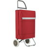 Carro Carrito De Compra Plegable Ligero 100x41x33cm 2 Ruedas Color Rojo