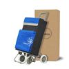 Carro Carrito De Compra Con Bolsa Termo Plegable Ligero 100x41x33cm 4 Ruedas Color Azul