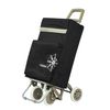 Carro Carrito De Compra Con Bolsa Termo Plegable Ligero 100x41x33cm 4 Ruedas Color Negro