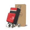 Carro Carrito De Compra Con Bolsa Termo Plegable Ligero 100x41x33cm 4 Ruedas Color Rojo