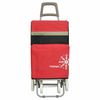 Carro Carrito De Compra Con Bolsa Termo Plegable Ligero 100x41x33cm 4 Ruedas Color Rojo