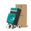 Carro Carrito De Compra Con Bolsa Termo Plegable Ligero 100x41x33cm 4 Ruedas Color Verde