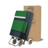 Carro Carrito De Compra Plegable Ligero 100x41x33cm 4 Ruedas Color Verde-negro