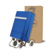 Carro Carrito De Compra Plegable Ligero 100x41x33cm 4 Ruedas Color Azul