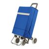 Carro Carrito De Compra Plegable Ligero 100x41x33cm 4 Ruedas Color Azul