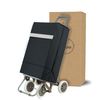 Carro Carrito De Compra Plegable Ligero 100x41x33cm 4 Ruedas Color Negro