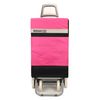 Carro Carrito De Compra Plegable Ligero 100x41x33cm 4 Ruedas Color Rosa-negro