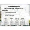 Juego De Sabanas 3 Piezas Cama 90cm Oeko Tex 100% Microfibra Poliester Transpirable Modelo 85