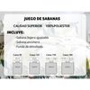 Juego De Sabanas 3 Piezas Cama 135cm Oeko Tex 100% Microfibra Poliester Transpirable Modelo 85