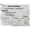 Juego De Sabanas 4 Piezas Cama 180cm Oeko Tex 100% Microfibra Poliester Transpirable Modelo 1