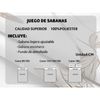 Juego De Sabanas 4 Piezas Cama 180cm Oeko Tex 100% Microfibra Poliester Transpirable Modelo 2