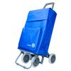 Carro Carrito De Compra Plegable Ligero Con Bolsa Termo 4 Ruedas 100x41x33cm  Color Azul