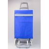 Carro Carrito De Compra Plegable Ligero 100x41x33cm 4 Ruedas Color Azul