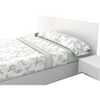 Juego Sábanas 3 Piezas Cama 150cm Biblos Verde Estampadas De Verano 100% Microfibra  Poliester