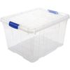 Caja De Almacenamiento Multiuso Plástico Con Tapa Nº2 25l Transparente 42.2x35.25.6cm