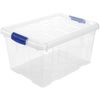 Caja De Almacenamiento Multiuso Plástico Con Tapa Nº1 16l Transparente 39.6x29.6x21.5cm