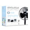 Ventilador Negro De Pie 45 W - 60 X 120 Cm