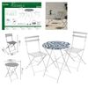 Set De Mesa D60 Cm +2 Sillas 41x46 X 80cm Ondas