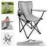 Set De 6 Silla Plegable Camping Gris Claro 52 X 52 X 90 Cm