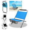 Set De 6 Silla De Playa Turquesa 57 X 47 X H54.5 Cm