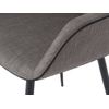 Sillón Comedor Gris Y Ribetes Negros Angel Cerda 60x59x77