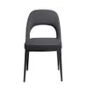 Silla Comedor Patas Acero Negro Angel Cerda 47x50x80