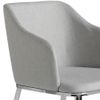 Silla Comedor Tapizada Tela Angel Cerda 51 X 56 X 79 Cm Gris | Acero Cromado