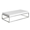 Mesa Centro Rectangular Blanca 2025 Angel Cerdá 123 X 63 X 31 Cm.