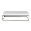 Mesa Centro Rectangular Blanca 2025 Angel Cerdá 123 X 63 X 31 Cm.