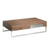 Mesa Centro Rectangular Nogal Con Cajón 2057 Angel Cerdá 120 X 70 X 33