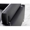 Sofá Chaise Longue Piel Vacuno Negro 6040 Angel Cerdá 283 X 194 X 75/94