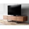 Mueble Tv Nogal Patas Acero 3045 Angel Cerdá 180 X 56 X 46 Cm.