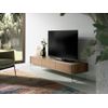 Mueble Tv Nogal Laterales Cristal 3085 Angel Cerdá 188 X 45 X 39 Cm.