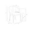 Silla Comedor Polipiel Y Estructura Fresno Color Nogal Angel Cerdá 57 X 58 X 76 Cm. Visón