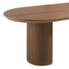 Mesa Comedor En Madera Nogal  Ø240 X 105 X 75 Cm. Nogal