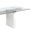 Mesa Comedor Extensible Rectangular Cristal Templado 1112 Angel Cerdá 180 X 90 X 77