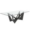 Mesa Comedor Rectangular Cristal  240 X 120 X 75 Cm. Cristal