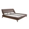 Cama Polipiel Color Marrón Chocolate 7159 Angel Cerdá 205 X 237 X 95