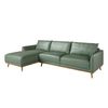 Sofá Chaise Longue Izquierda Piel Verde 6200 Angel Cerdá 295 X 160 X 90