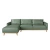 Sofá Chaise Longue Izquierda Piel Verde 6200 Angel Cerdá 295 X 160 X 90