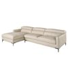 Sofá Chaise Longue Izquierda Piel Arena 6202 Angel Cerdá 283 X 173 X 92