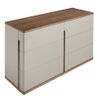 Cómoda Madera Gris Y Nogal 7168 Angel Cerdá 135 X 48 X 76