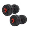 Mancuernas Pesas De Disco 7,5kg + 7,5kg 15kg Total Fitness Musculación Gimnasio Plásticas