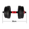 Mancuernas Pesas De Disco 7,5kg + 7,5kg 15kg Total Fitness Musculación Gimnasio Plásticas