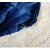 Manta Azul 160x200cm Composición 100% Franela/sherpa Mullida Suave